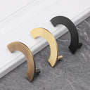 Milo Cabinetry-arch-Handle-Brass-Antique Brass-Black-HK0166