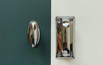 Malmo Kitchen Cabinet Handle: Retro 1940s Swedish Design