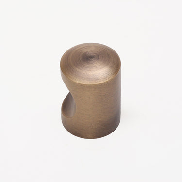 Dial Cylinder Cabinet Knob-Antique Brass