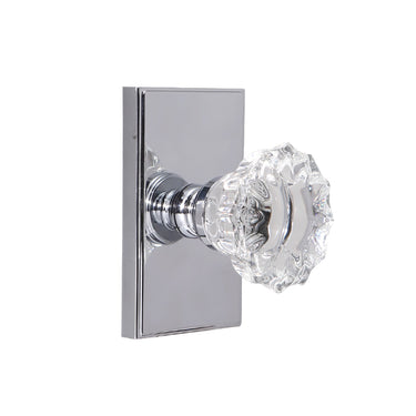 Prisma Crystal Privacy Door Handle-Clear Crystal