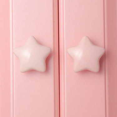 Star Kids Room Ceramic Knob-Matte Pink