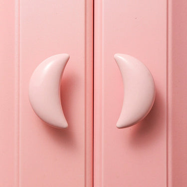Moon Kids Room Ceramic Knob-Matte Pink