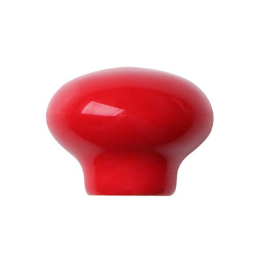 Coco Ball Ceramic Knob-Shiny Red