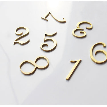 Brass Door Numbers