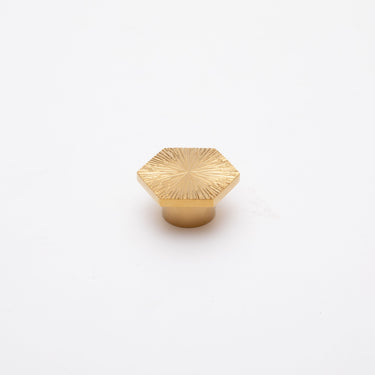 Luxo Hexagon Cabinet Knob-PVD Gold