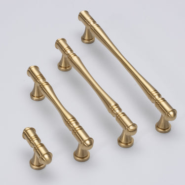 Shella Cabinet Handle-Brushed Brass