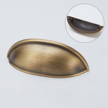 Bella Cup Cabinet Pull-Antique Brass