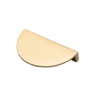 Luna Semi Round D-Pull Handle-Brushed Brass