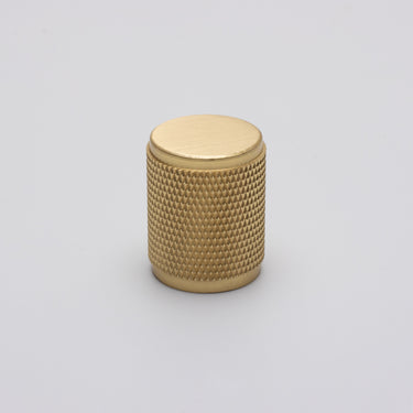 Humb Knurled Brass Cabinet Knob-Brushed Brass
