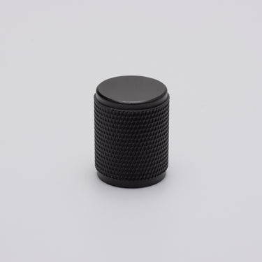 Humb Knurled Brass Cabinet Knob-Matte Black
