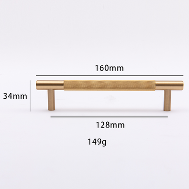 Classical Modern  Closet  Wardrobe Entrance Cabinet_Handle  Brushed Brass 
