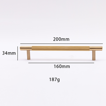 Classical Modern  Closet  Wardrobe Entrance Cabinet_Handle  Brushed Brass 
