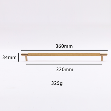 Classical Modern  Closet  Wardrobe Entrance Cabinet_Handle  Brushed Brass 