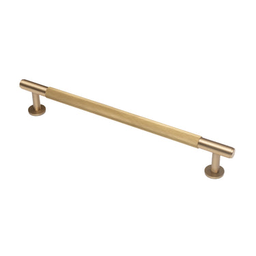 Hans Knurled Solid Brass Door Pulls-Brushed Brass